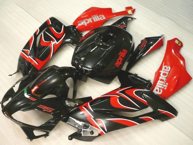 Aprilia RS125 Motorrad Verkleidung 2006-2011 - Schwarz Rot