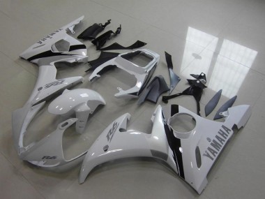 Yamaha YZF R6 Motorrad Verkleidung Kit 2003-2004 - Weiss Glanzendes Schwarz
