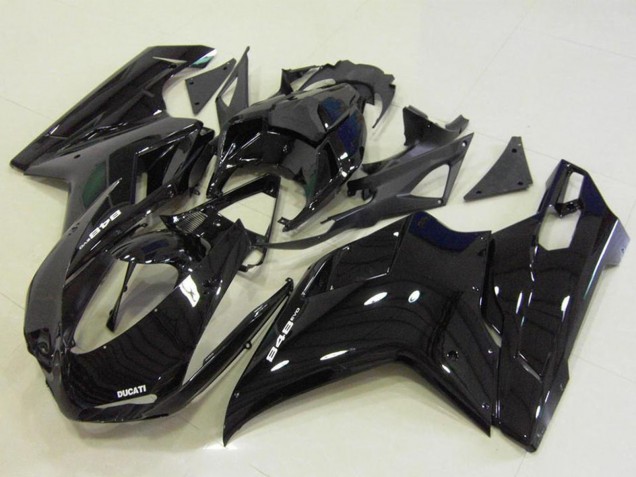 Ducati 848 Motorrad Verkleidung 2007-2014 - Glanzendes Schwarz
