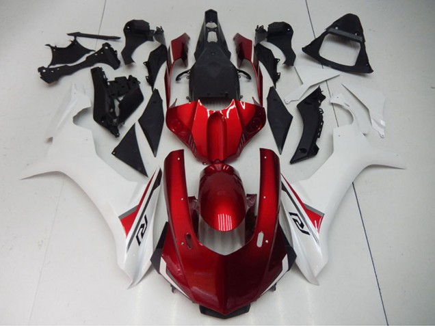 Yamaha YZF R1 Motorrad Verkleidung 2015-2019 - Weiss Rot Schwarz