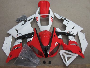 Yamaha YZF R1 Motorrad Verkleidung 1998-1999 - Weiss Rot Schwarz
