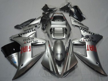 Yamaha YZF R1 Motorrad Verkleidung 2002-2003 - Silber Rot Fiat