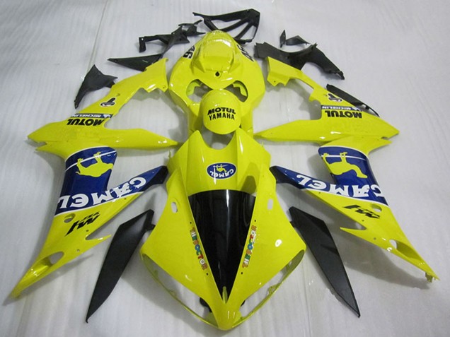 Yamaha YZF R1 Motorrad Verkleidung 2004-2006 - Gelb Blau Schwarz Weiss Kamel Motul