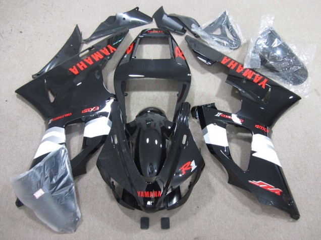 Yamaha YZF R1 Motorrad Verkleidung 2009-2011 - Glanzendes Schwarz Weiss Rot