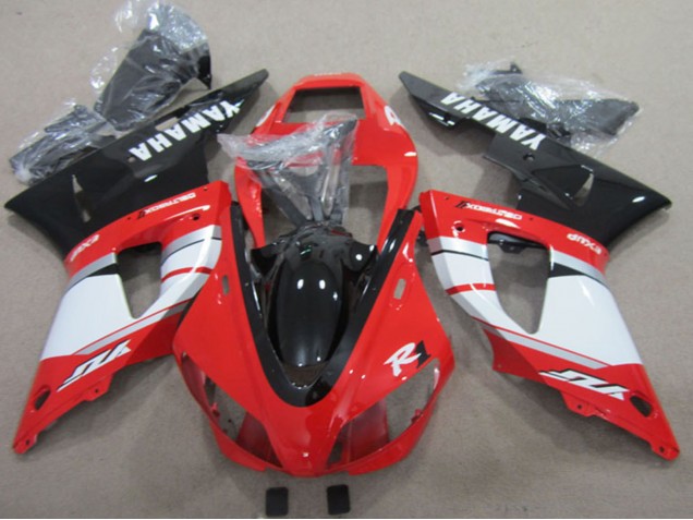 Yamaha YZF R1 Motorrad Verkleidung 2009-2011 - Rot Weiss Schwarz