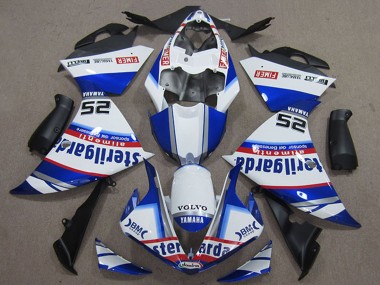 Yamaha YZF R1 Motorrad Verkleidung 2012-2014 - Weiss Blau Rot Schwarz Fimer Sterilgarda