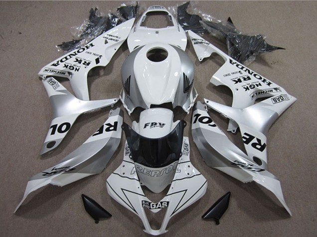 Honda CBR600RR Motorrad Verkleidung 2007-2008 - Weiss Silber Schwarz Repsol