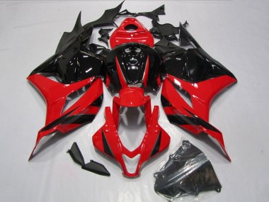 Honda CBR600RR Motorrad Verkleidungen Kit 2009-2012 - Rot Glanzendes Schwarz