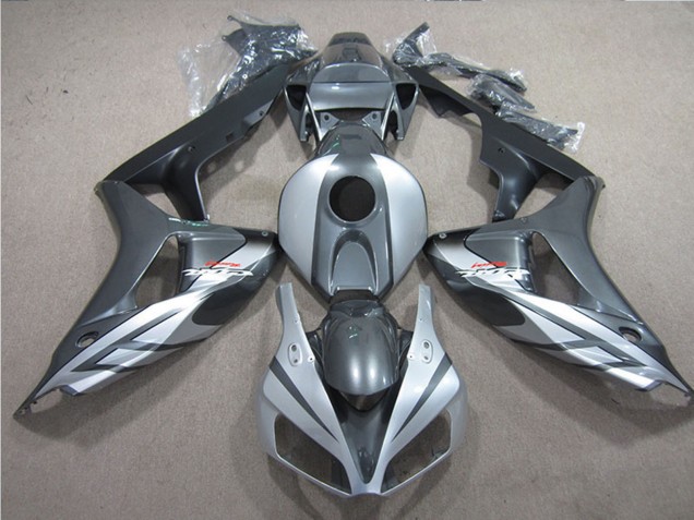 Honda CBR1000RR Motorrad Verkleidung 2006-2007 - Silber Grau Matt Schwarz Fireblade