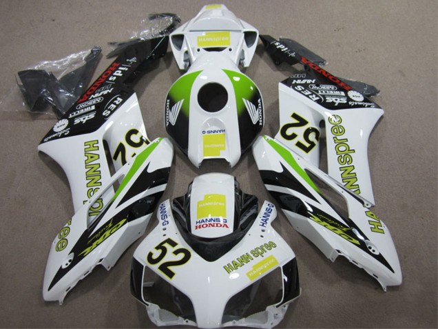 Honda CBR1000RR Motorrad Verkleidung 2004-2005 - Weiss Gelb Grun Schwarz Hannspree 52