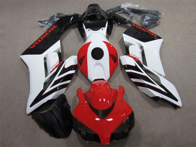 Honda CBR1000RR Motorrad Verkleidung 2004-2005 - Weiss Rot Glanzendes Schwarz