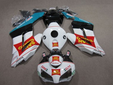 Honda CBR1000RR Motorrad Verkleidung 2004-2005 - Weiss Rot Blau Glanzendes Schwarz Gelb San Carlo Castrol
