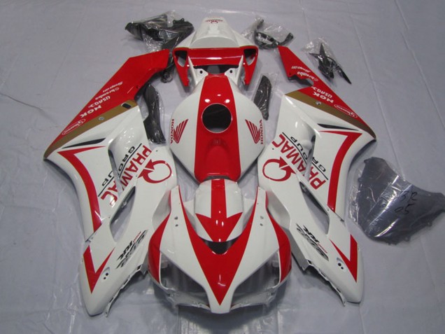 Honda CBR1000RR Motorrad Verkleidung 2004-2005 - Weiss Rot Pramac