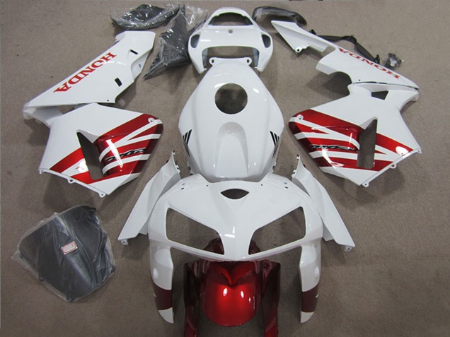 Honda CBR1000RR Motorrad Verkleidung 2004-2005 - Weiss Rot Schwarz