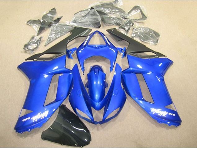 Kawasaki ZX6R Motorrad Verkleidung 2007-2008 - Blau Ninja 636