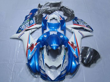 Suzuki GSXR 600 Motorrad Verkleidung 2011-2024 - Blau Weiss