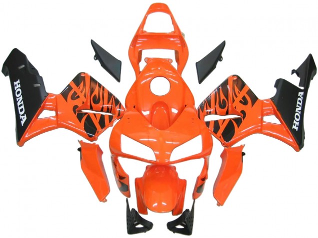 Honda CBR600RR Abs Verkleidungen 2003-2004 - Orange Weiss Rot Glanzendes Schwarz Repsol