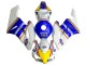 Honda CBR1000RR Motorrad Verkleidung 2004-2005 - Weiss Blau Gelb Rothmans