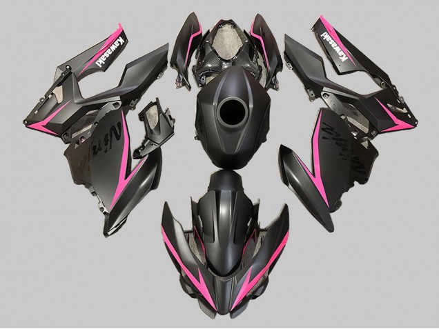 Kawasaki EX400 Motorrad Verkleidung 2018-2024 - Matt Schwarz Rosa