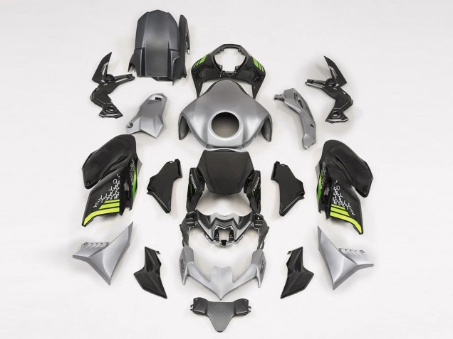 Kawasaki Z900 Motorrad Verkleidung 2020-2024 - Schwarz Silber