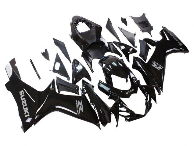 Suzuki GSXR 600/750 Motorrad Verkleidung 2011-2024 - Glanzendes Schwarz