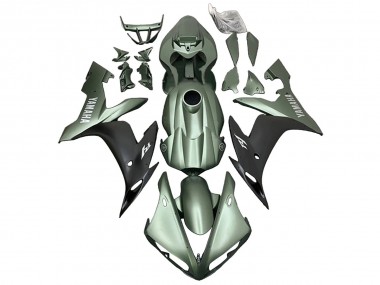 Yamaha YZF R1 Motorrad Verkleidung 2004-2006 - Matt Grun Matt Schwarz