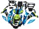 Yamaha YZF R1 Motorrad Verkleidung 2015-2019 - Blau Grun Schwarz Hai