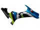 Yamaha YZF R1 Motorrad Verkleidung 2015-2019 - Blau Grun Schwarz Hai