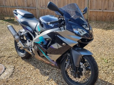 Kawasaki Ninja ZX9R Motorrad Verkleidung 2002-2003 - Blau Silber