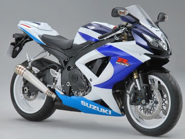 Suzuki GSXR 600/750 Motorrad Verkleidung 2008-2010 - Weiss Blau Rot