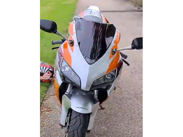 Honda CBR1000RR Motorrad Verkleidung 2006-2007 - Silber Orange